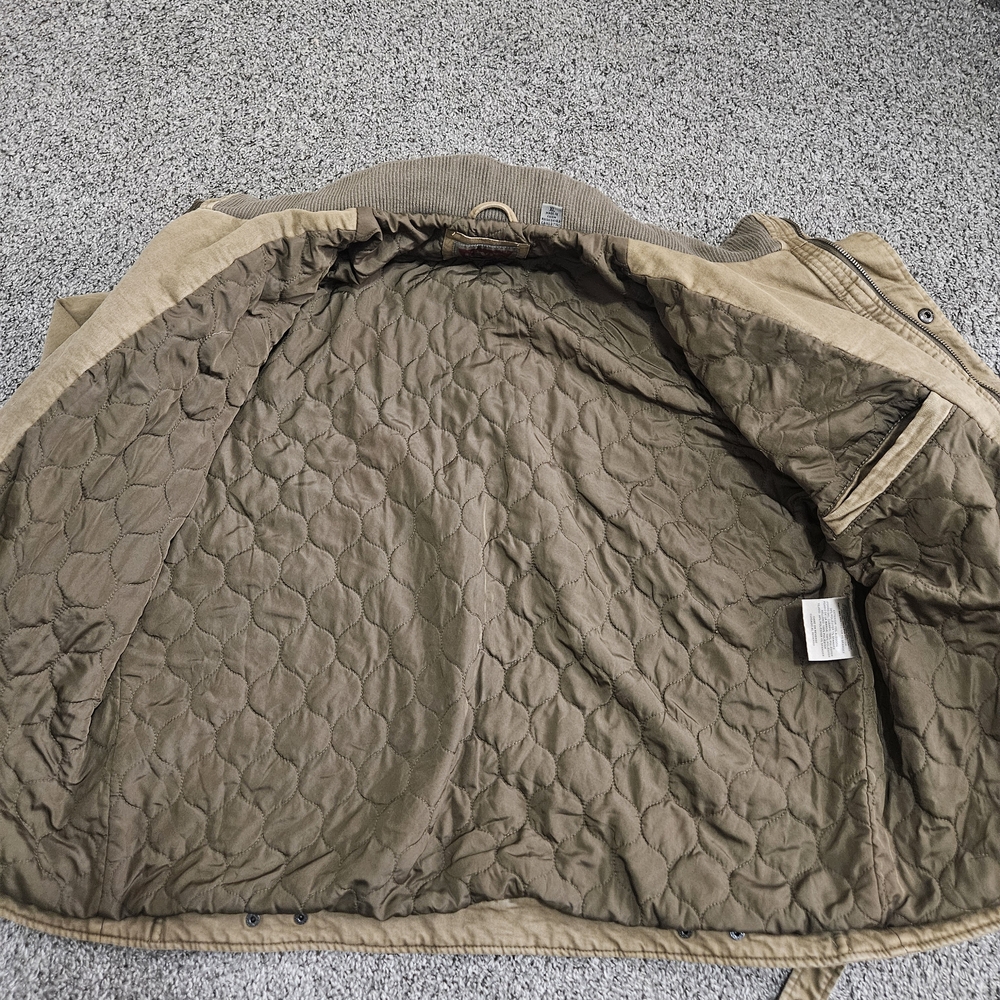 Levi's Men's Tan Canvas Field Jacket with Quilted Lining - Picture 4 of 5